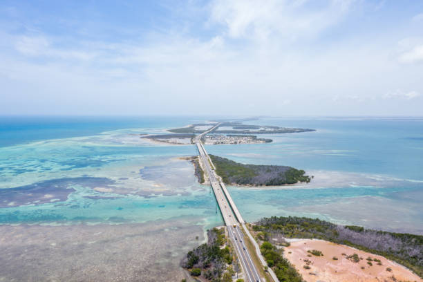 istock Drone view of the Florida Keys, USA 1205450859