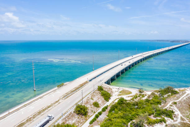 istock Drone view of the Florida Keys, USA 1205450974