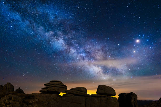 istock The Milky Way over the mountains 1205453601