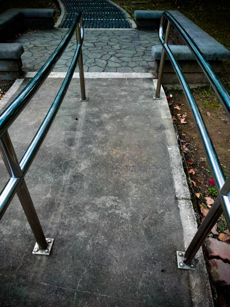 istock Railing of rehabilitation in the park. 1205454228