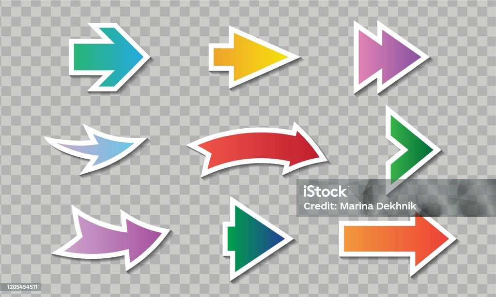 Ui Arrows Stock Illustration - Download Image Now - Abstract, Circle ...