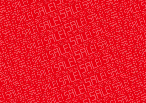 Background Material: Horizontal SALE Sale Red Background material for sale, sideways, red closing down sale stock illustrations