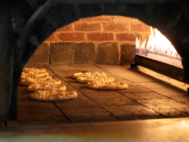 Baked, Baking, Brick, Brick Oven,stone oven,oven,pitta bread,food and drink,food,bread,