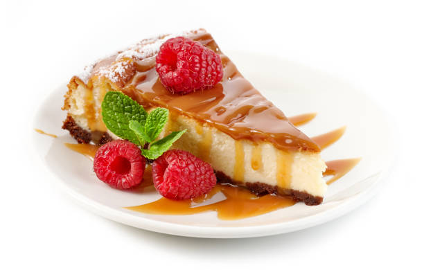 istock piece of caramel cheesecake 1205458375