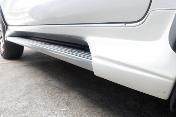 istock Close up of side step vehicle 1205459425