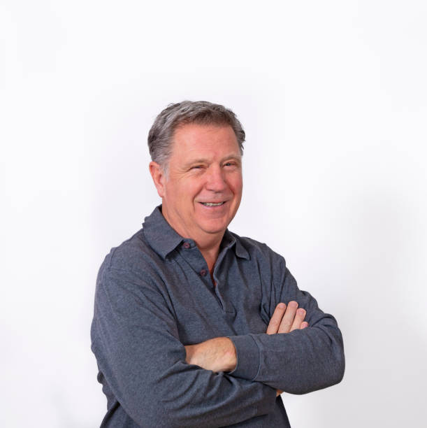 istock portrait of  smiling mature man 1205460747