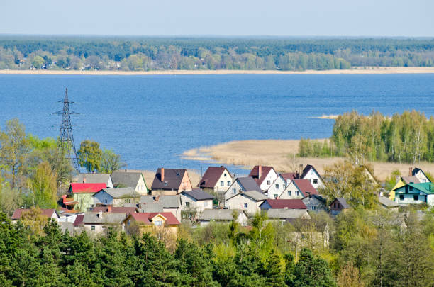 istock Panorama and aerial view of Riga city 1205466752