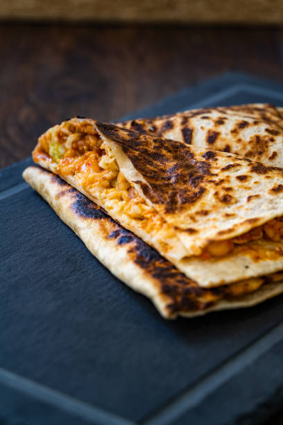 istock Quesadilla with Mexican Rice, Mozzarella,  Red Kidney Beans / Vegetarian Style. 1205467749
