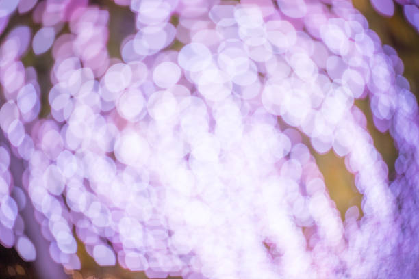 Colorful christmas light decor Blurred bokeh abstract background useful for design new year and christmas concept