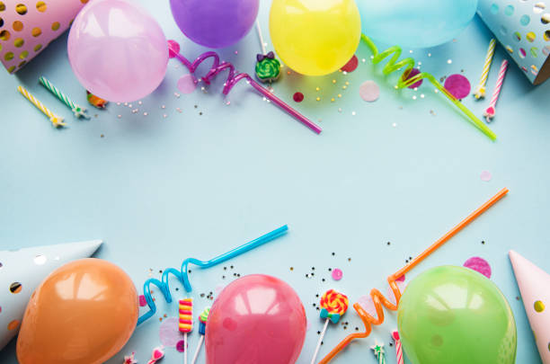 istock Happy birthday or party background 1205477735