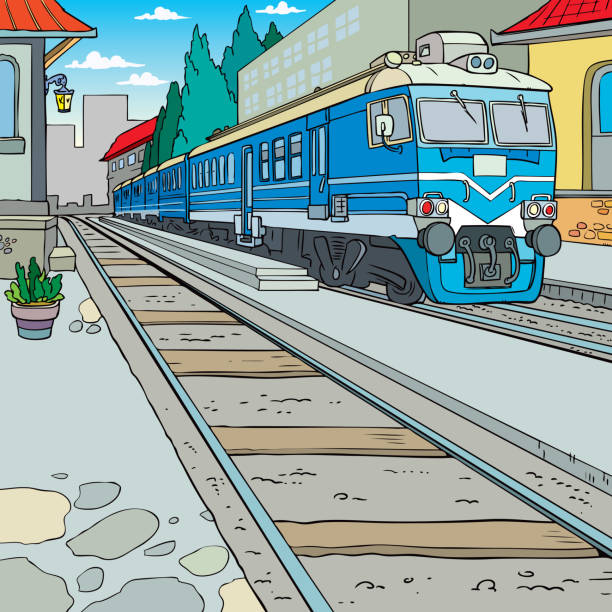 Small Railway Station In A City Stock Illustration - Download Image Now - Train - Vehicle, Railroad Station, Rail Transportation - iStock Small Railway Station In A City Stock Illustration - Download Image Now - Train - Vehicle, Railroad Station, Rail Transportation - iStock