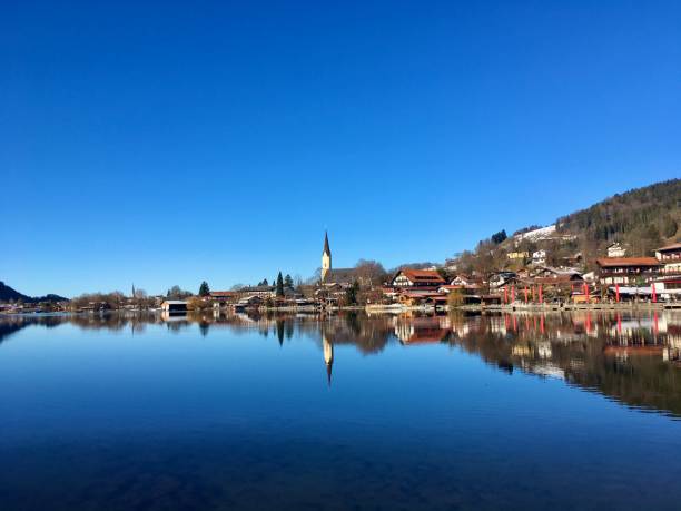 istock Reflection on Schliersee lake in upper Bavaria 1205482830