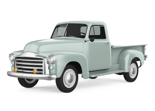 istock Vintage Pickup Truck Isolated 1205484134