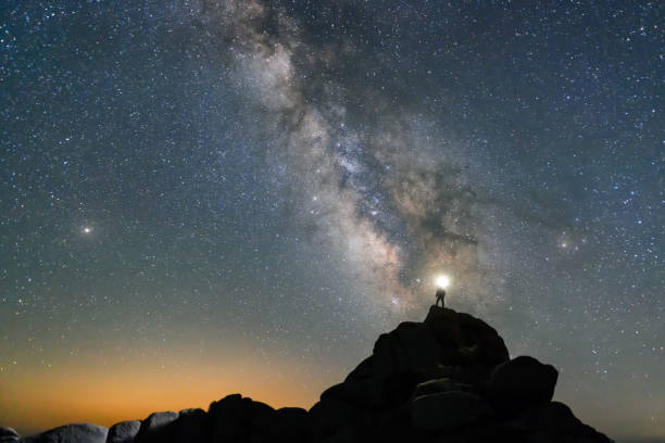 istock Man looking at the Milky Way galaxy 1205487137