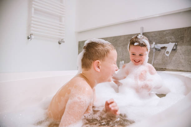 istock Boys playing in the bathtub 1205487147