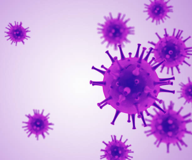 istock Illustration corona virus. Viral infection causing chronic disease. H1N1, Hepatitis viruses, Flu, aids. 3d rendering Virus. 1205494777