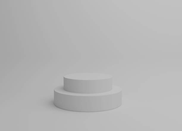 white round table 3dcg rendering image - 3dcg imagens e fotografias de stock