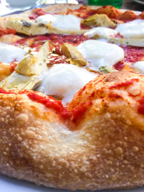 istock Pizza wiht Artichoke, Cheese, Italy, 1205496403