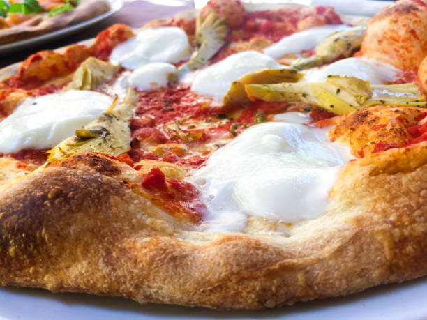 istock Pizza wiht Artichoke, Cheese, Italy, 1205496419