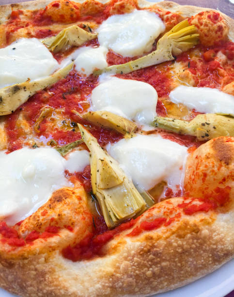 istock Pizza wiht Artichoke, Cheese, Italy, 1205497205