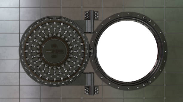 istock Render of the vault door. 3D 1205497271