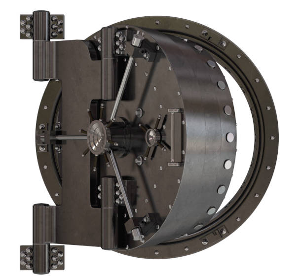 istock Render of the vault door. 3D 1205497754