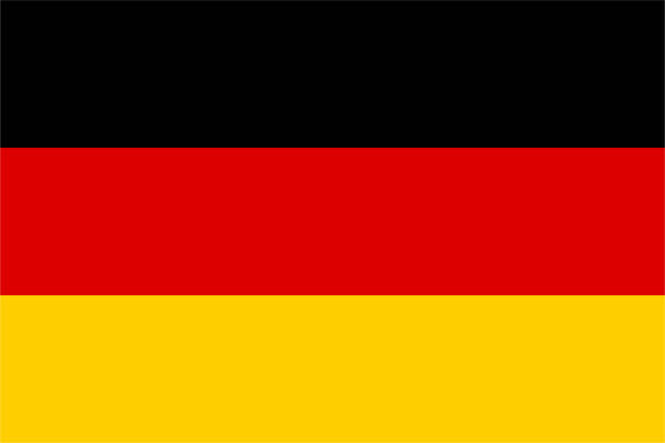 Vector German Flag Design Vector German Flag Design. Horizontal composition with copy space. german flag stock illustrations