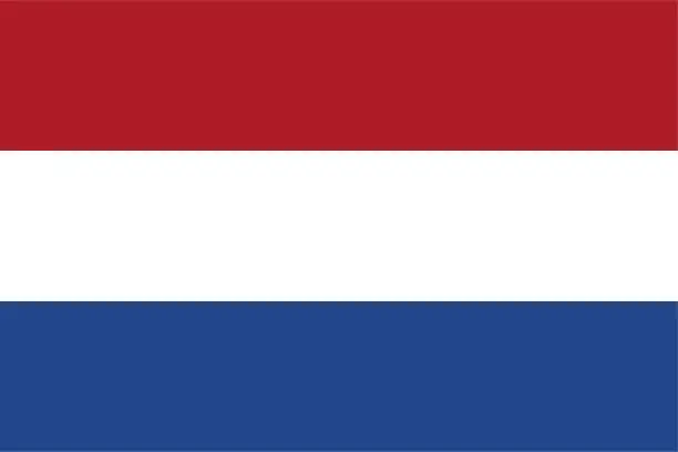 Vector illustration of Vector Dutch Flag Design