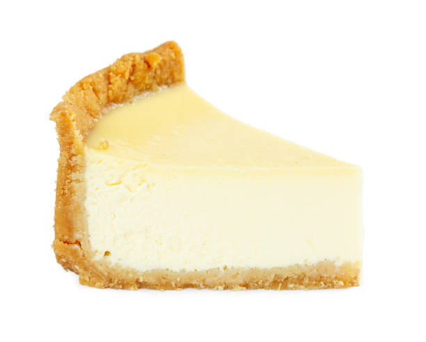 istock Classic New York cheesecake isolated on white 1205504364