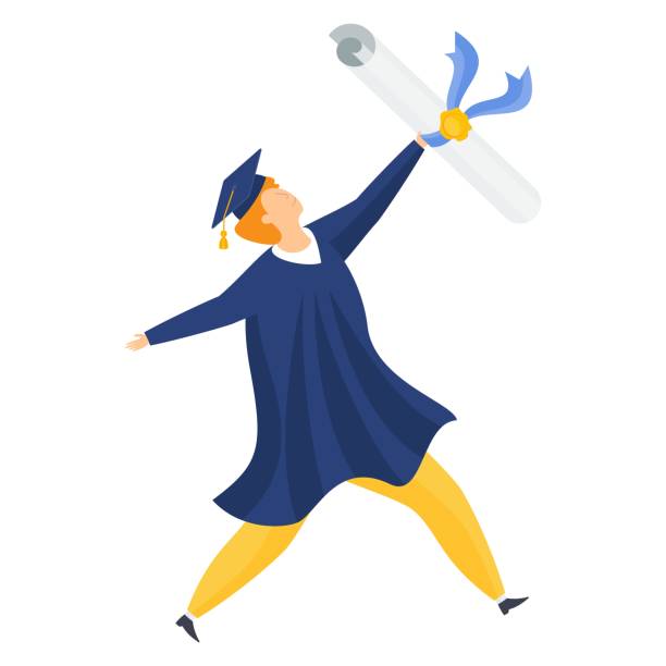 100+ Graduation Cap And Gown 2020 Stock Illustrations, Royalty-Free ...