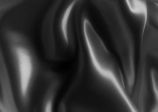 istock Satin silk gray background, close-up 1205511895