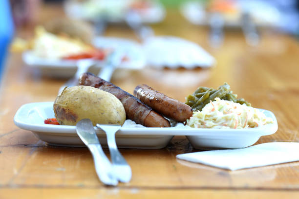 Grilling is the favorite activity for many Austrians in the summer months.