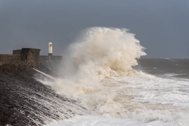 istock Storm Ciara in Porthcawl Wales 1205513235