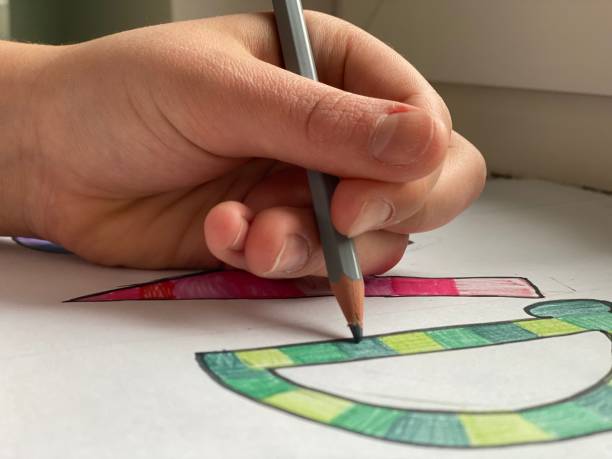 istock Painting with pencils 1205513982