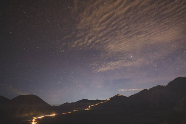 istock Astrophoto starry night Milky way at Volcano Mt.Bromo East Java Indonesia 1205515568