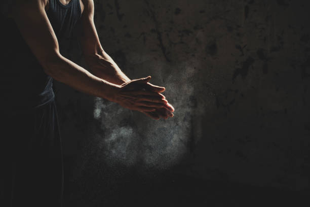 istock Close Up Of Athletic Young Man Hands 1205516145