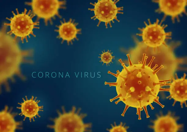 Photo of Illustration corona virus. Viral infection causing chronic disease. H1N1, Hepatitis viruses, Flu, aids. 3d rendering Virus.