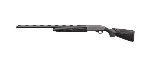 istock Modern semi-automatic shotgun butt isolate on a white background. Weapons for hunting, sports and self-defense. 1205544672