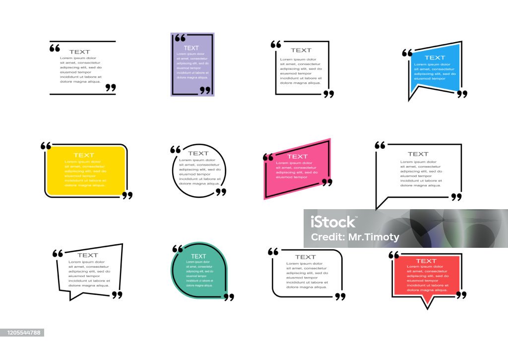 Simple Quotation Frames Quotation Frame Large Set Empty Template For Information Quotation ...