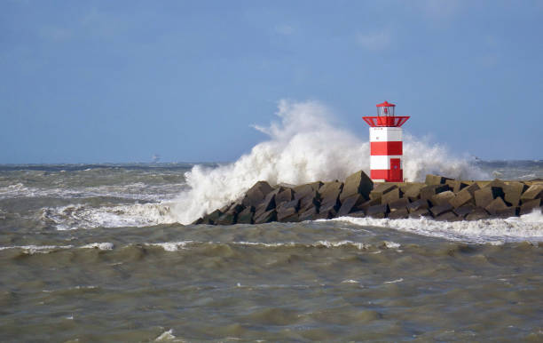 istock Storm along the coast of Scheveningen 1205546156