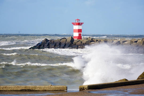 istock Storm along the coast of Scheveningen 1205546288