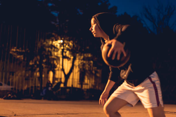 istock Female basketballer 1205546394