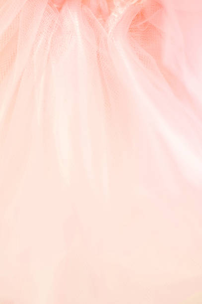 istock Beautiful delicate peach background mesh fluffy fabric 1205547440