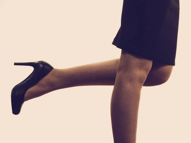 istock Unrecognizable woman wearing high heels 1205548472