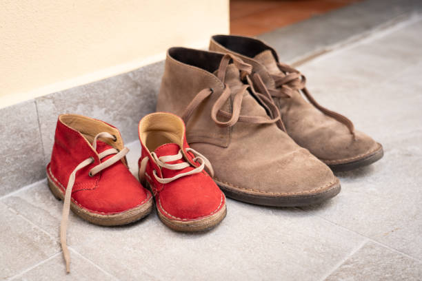 istock Family shoes in a row 1205552251