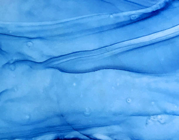 istock Abstract color blue cobalt cyan background with waves and lines. 1205554037