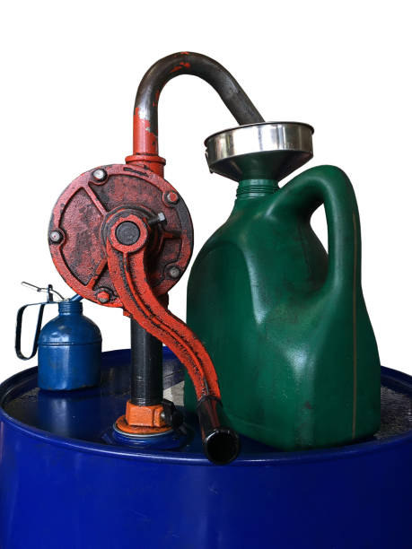 istock Suction Oil Barrel Rotary Hand Pump 1205554700