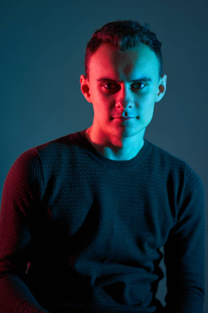 istock Split tone portrait of a man 1205555666