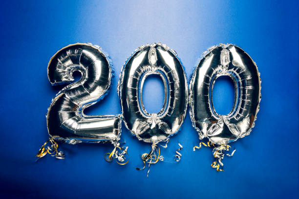istock Balloon Bunting for celebration Happy 200th Anniversary 1205555756