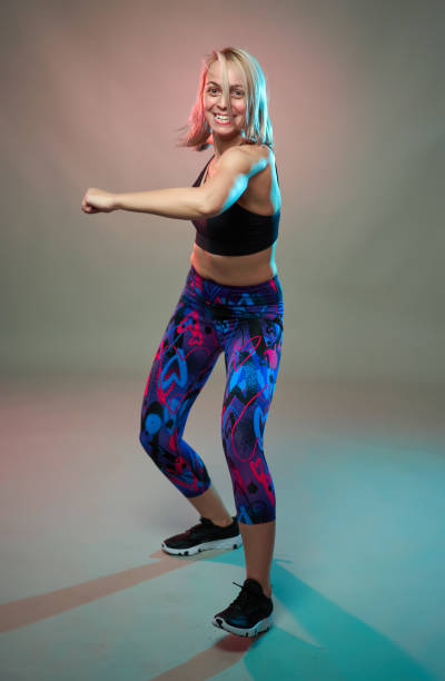 istock Fitness girl doing aerobic workout 1205555858